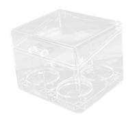 OSOLADY Beauty Egg Storage Box Makeup Sponge Holder Storage Case Facial Sponge Organizer Lidded Box