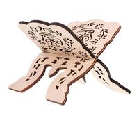 OSOLADY Beige Wooden Bible Reading Stand Multi-Functional Use Stable Creative Design Home Book Holder for Office and Table Decoration