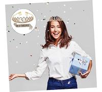 OSOLADY Birthday Crown and Sash Set Elegant Etiquette Belt for Birthday Party Decorations Comfortable Durable Design for Women for Themed Celebrations