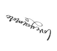 OSOLADY Black Iron Art Metal Wall Decor Love You More Sign with Easy Installation and Mounting Accessories, Versatile Living Room and Bedroom Wall Art Decoration