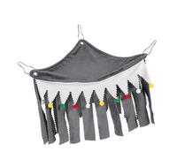 OSOLADY Breathable Small Animal Hideout Corner Hammock for Hamsters Guinea Pigs Ferrets Cozy Three-sided Hanging Tent with Strong Hooks Stress Relief and Mental for Pets