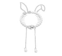 OSOLADY Bunny Ear Hairpin Ponytail Button Clip for Girls Boy Girl Hair Bow Accessory Bun Holder