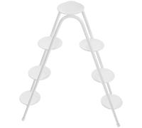 OSOLADY Cake Stand and Sturdy Design White with Desktop Decoration Iron Multi-layered for Displaying Cakes and Desserts at Weddings and Parties