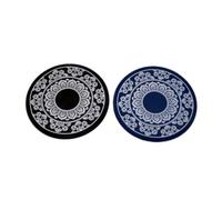 OSOLADY Car Non Slip Mat for Dashboard Anti Slip Slide Proof Pad with Lotus Pattern Sticky Adhesive Mobile Phone Holder Black Anti Skid Dash Mat for Cellphone Holder Car