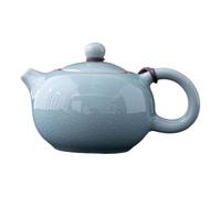 OSOLADY Ceramic Teapot Chinese Style Kungfu Tea Pot Heat Resistant Ceramic Teaware with Smooth Edges for Loose Leaf Tea Brewing Elegant Chic Design Suitable for Restaurant and Travel Use