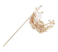 OSOLADY Chinese Hairpin Stick with Crane Shape Versatile Styling Golden Alloy and Comfortable for Longterm Use in Traditional Chinese Culture for Women for Performances and Cosplay