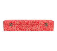 OSOLADY Chinese Painting Packaging Box with Good Sealing Effect and Easy to Carry Red Scroll Painting Holder Made of Cloth and Wood with Copper Buckle Suitable for Storing Can Be Placed