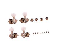 OSOLADY Classical Guitar Tuning Pegs Lr White Machine Heads for Acoustic Guitar and Ukulele Replacement String Tuners Instrument Accessories