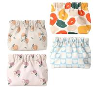 OSOLADY Cosmetic Pouch Wear-Resistant Oxford Composite Knitting Fabric 4pcs Lipstick Storage Bag, Pocket Cosmetic Pouch Fade-Resistant, for Women, Parties and Camping