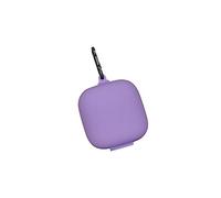OSOLADY Creative Headphone Protection Box with Silicone Skin Cover Portable Metal Buckle for Pro Headset Storage Dustproof and Material Light Purple Color