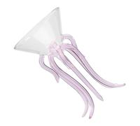 OSOLADY Creative Octopus Cocktail Glass Small High Borosilicate Glassware for Parties Weddings Bars Stylish Jellyfish Design Beverage Cups for Cocktails Wine and Cold Drinks