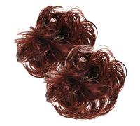 OSOLADY Curly Hair Bun Clip 2pcs Large Synthetic Hair Bun Extensions Messy Ponytail Claw Clips for Women