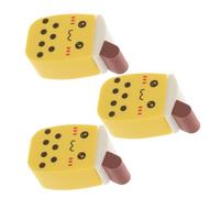 OSOLADY Cute Milk Tea Cup Makeup Sponges 3PCS Versatile Wet Dry Foundation Sponges Multi-Functional Beauty Accessories for Women for Makeup Application