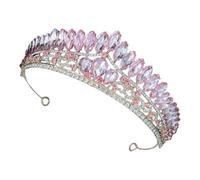 OSOLADY Dazzling Rhinestone Crown Headband for Bride Elegant Wedding Tiara with Fine Craftsmanship Suitable for Prom Party Birthday and Special Occasions