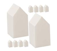 OSOLADY Disposable and Soft Texture with Pentagonal Arrowhead Shape 30pcs Beige Latex Powder Foundation Sponge Makeup Tool Pad for Precise Application during Daily Or Party Makeup