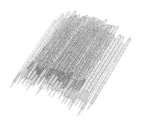 OSOLADY Disposable Eyeliner and Lip Brush Set, Fine Point Small Fiber Applicators for Eye Makeup, Eyeshadow, and Eyebrow Precise Application, Black Crystal Handle for Professional Beauty Use