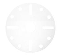OSOLADY DIY Clock Numerals Template, Clear Acrylic Dial Stencil with Center Marking, Round Inlay Router Guide for Accurate Clock Making and Creative Craft