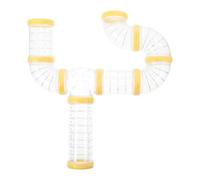 OSOLADY DIY Hamster Maze Tube Tunnel Cage Accessory for Pet Rats and Hamsters Expandable External Play Tunnel with Easy Clean Design and Splicing for Small Animal Fun