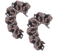 OSOLADY Double Roller Catch Space-efficient Installation 12 Sets Cabinet Door Latch with Spring-Loaded Zinc Alloy Hardware Easy Push-to-Open Functionality for Cupboard and Wardrobe