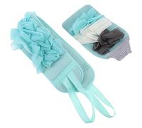 OSOLADY Double-sided Exfoliating Bath Gloves for Men and Women with Thicker Inner Lining and Bubble Net Design, Comfortable Interior Made of Fiber and Toweling, Bathroom Accessory