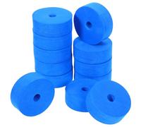 OSOLADY Drum Cymbal Felt Pads 12Pcs Double Layer Felt Circle Washers Lake Blue for Snare and Tom Drums Cushioning and Sound Dampening