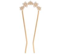 OSOLADY Elegant U Shaped Pearl Hair Pin for Women with Smooth Surface and Easy to Slide Zinc Alloy Material, Classic French Hair Fork for Buns Suitable for Shows and Anniversaries