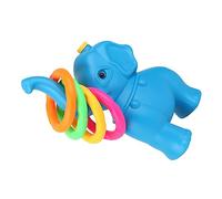 OSOLADY Elephant Plastic Ring Toss Toy Set for Kids Outdoor Throwing Ring Game Interactive Fun Activity for Garden and Playtime