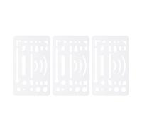 OSOLADY Erasing Shield Drawing Template Simple and Elegant Style 3pcs with Precision Erasing and Maintaining Clarity for Mechanical Tools for Office Workers and Artists