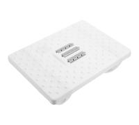 OSOLADY Ergonomic Foot Rest Under Desk Small Step Stool with Comfortable Material and Non-Slip Bottom, Sleek White Footstool for Office Use and Home Workspace