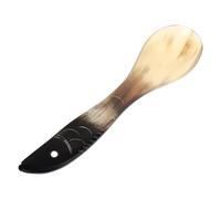 OSOLADY Fish Shape Ox Horn Soup Spoon 14-15cm Strong Synthetic Material with No Burrs, Stylish and Simple Design, for Tea and Coffee at Home Kitchen