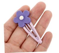 OSOLADY Floral Hair Clips for Girls 2-pack Dark Color Flower Hairpins Cute Hair Accessories for Kids Ages 4-8 for Everyday Use and Parties