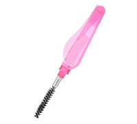 OSOLADY Folding Dual-sided Eyelash Comb Eyebrow Grooming Tool Spiral Brush for Precise Eyelash Separation and Brow Styling Compact and Portable Beauty Tool for Women Red