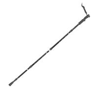 OSOLADY Folding Walking Stick Trekking Pole, Shock-absorbing Straight Handle Cane, 4-section Aluminium Alloy, Black, for Elderly and Wounded, Outdoor Hiking