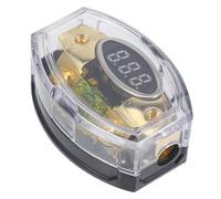 OSOLADY Fuse Holder for Car Audio System Blade Fuse Tap Power Distribution Block Digital Display for Circuit Protection