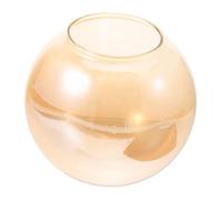 OSOLADY Globe Glass Lamp Shade Replacement Pendant Light Cover Amber Transparent Semi Globe Design Easy Install 6 Inch Ceiling Lamp Shade