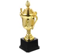 OSOLADY Golden Plastic Trophy with Chic Vivid Appearance, Small Size Award for Competitions and Quiz Winners, Match Prize for Sports and Activities