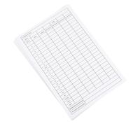 OSOLADY Golf Scorecards and Foldable Design 20pcs White Made of Coated Paper for Smooth Writing Portable Competition Score Cards for Outdoor Golf Use