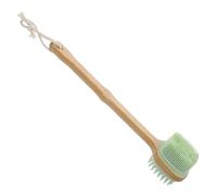 OSOLADY Handle Silicone Back Scrubber for Shower Dual-Sided Exfoliating Bath Brush Ergonomic Grip Gentle for Skin Cleansing and Circulation Improvement for Daily Use