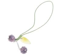 OSOLADY Handmade Creative Tulip Flower Key Charm Lightweight Glaze Material Stylish and Delicate Phone Accessory for Music Players and Cameras, Easy to Carry Bag Hanging Ornament