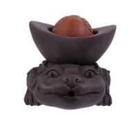 OSOLADY Handmade Zisha Tea Pet Water Spraying Figurine Traditional Chinese Tea Tray Ornament for Kungfu Accessories Decorative Gift