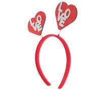 OSOLADY Headband Comfortable Felt and Glitter Material Heart-shaped Valentine's Day Decorative Valentine's Hair Accessory Unique Design for Women for Dances and Single Parties