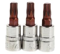 OSOLADY hex Steel Star Socket 3pcs Drive bit Socket Set Including Extension Rod for Screws and Nuts Suitable for Home Repairs