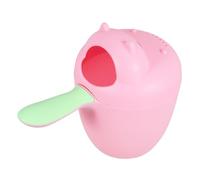 OSOLADY Hippo Shaped Bath Rinser Cup with Smooth Rounded Edges Cartoon Shampoo Rinse Scoop for Shower Safe Eye-Friendly Water Ladle for Newborn Bathing Supplies