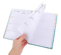 OSOLADY Household Planner Book Academic Organizer with Dividers Portable Office Memo Pad Smooth Writing Paper for Work and Daily Scheduling