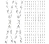 OSOLADY Iron Book for Notebook and Desk Calendar Firm and Easy to Use 100pcs Double- Wire Binding for Students and Teachers