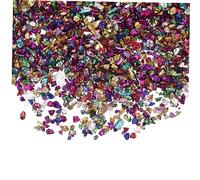 OSOLADY Irregular Glass Nail Charms Diy Epoxy Filling Manicure Fillers Mixed Color 200g Bag for Nail Art Decoration and Resin Craft Supplies