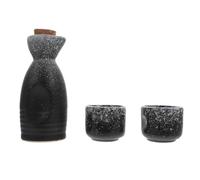 OSOLADY Japanese Sake Set Ceramic Wine Pot 2 Sake Cups 3pcs Traditional Porcelain Set at Home