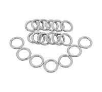 OSOLADY Jump Welded Metal Craft Hoops Stainless Steel 4mm Wire Diameter Round 24pcs 25mm Outer Diameter for Sturdy Macrame Projects and Dreamcatcher Supplies