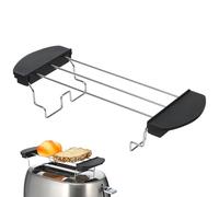 OSOLADY Kitchen Toast Rack Stainless Steel Grill 2 Slice Bread Holder Cooling Grid Toaster Accessory for Baking