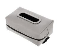 OSOLADY Leather Car Tissue Box for Sun Visor, Flexible and Space-saving Napkin Holder Suitable for Caravans and Boats, Premium Leather Paper Box Organizer